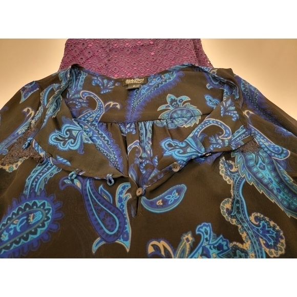 Women's Lucky Brand Blouse Top size medium - Picture 10 of 12